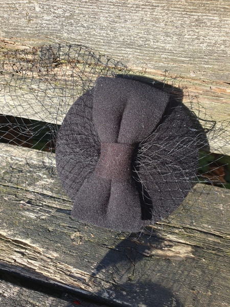 Fascinator/Hütchen schwarz