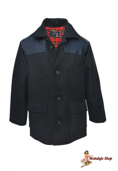 Knightsbridge - Donkey Jacke Tartan Futter Worker Skin Schwere Winter Wool Jacket