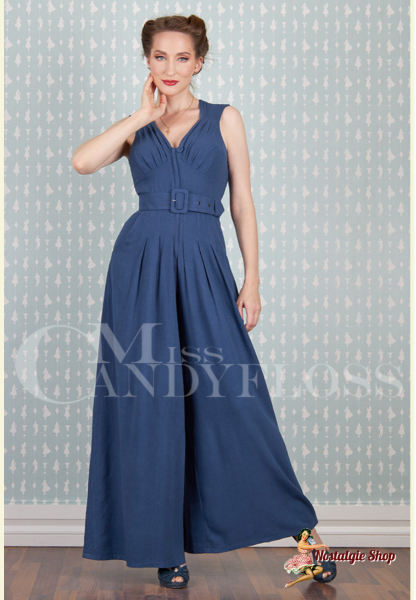 Miss Candyfloss - Zuzanne-Lee jumpsuit Navy