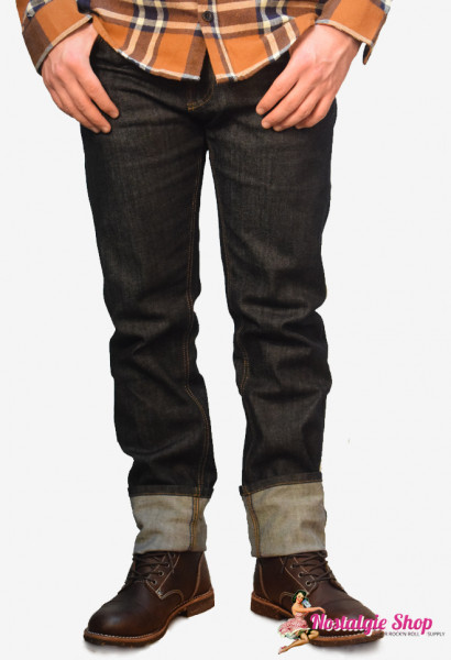 King Kerosin - Robin Selvedge Stretch Jeans Stray Cats Style