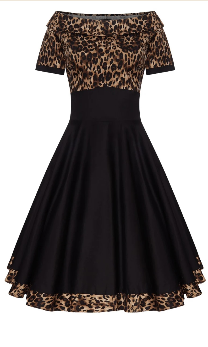 Rockabilly on sale leopard dress