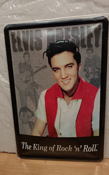 Blechschild 20x30 Elvis. The King of Rock `n`Roll