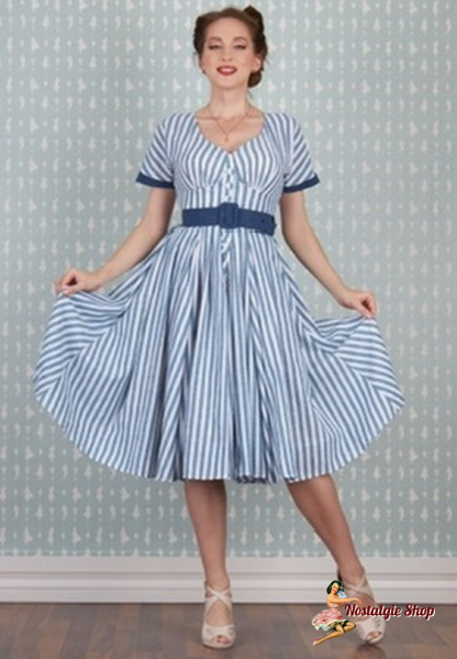 Miss Candyfloss - Meredith-Lee striped swing dress